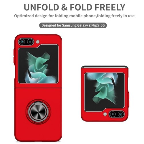 For Samsung Galaxy Z Flip 3 4 5 6 7 5G Magnetic Case Shockproof Ring Stand Cover - Picture 50 of 87