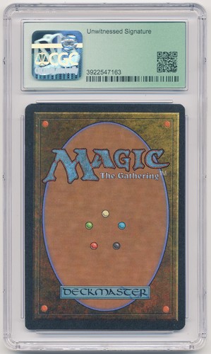 Graded Signed Mountain Stronghold CGC 8.5 Legends Artist Tom Wanerstrand MTG! - Picture 2 of 2
