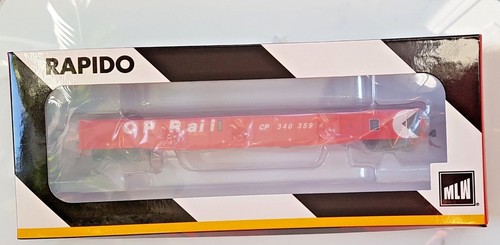 RAPIDO 1/87 HO CP RAIL ACTION RED 52.6' MILL GONDOLA CAR RD. #340490 NIB 50024-6 | Condition: New