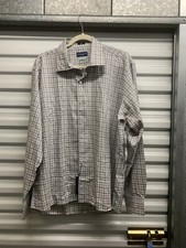 NWT Peter Millar Collection Flex Finish Plaid Sport Shirt 100 Cotton XL