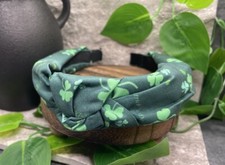New St. Patrick s Day Shamrock Clover Twist Fabric Headband 805 806 Free Ship