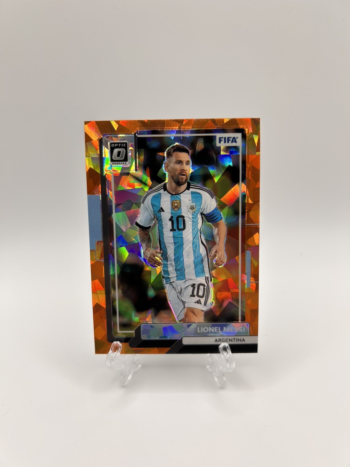 2022-23 Panini Donruss - Lionel Messi #10 Optic Orange Ice Prizm