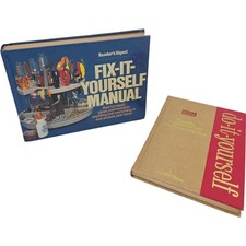 Fix It Yourself Manual/Do it Yourself Encyclopedia Hardbacks Bundle Lot of 2