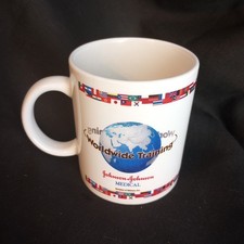 Vintage Johnson & Johnson Worldwide Training Medical Mug Ethicon EUC