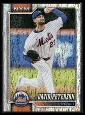 David Peterson 2026 Topps Sandglitter #215 New York Mets