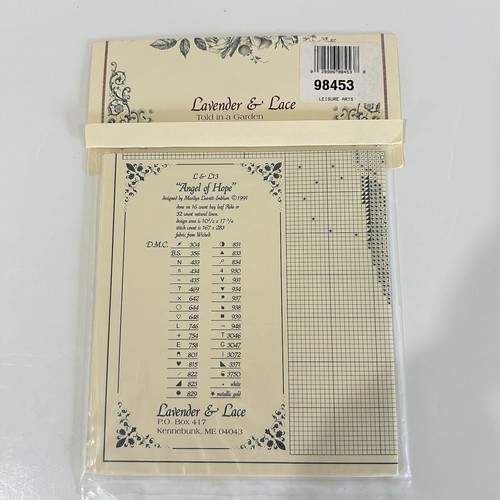 Lavender & Lace Counted Cross Stitch Pattern Chart "Angel of" Series - Lot of 4 - Picture 4 of 13