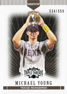 2007 Topps Triple Threads Sepia /559 Michael Young #49