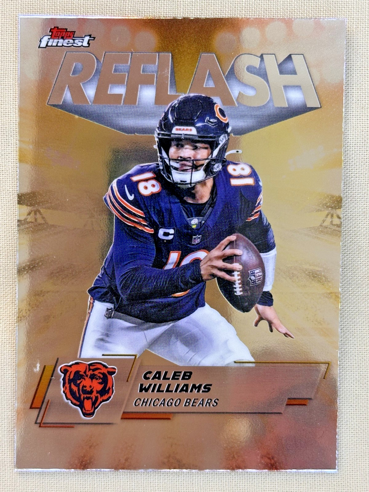 2025 Topps Finest Caleb Williams REFLASH Chicago Bears #RF-2