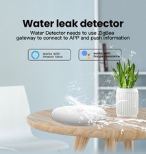 Tuya Smart zigbee Water Leak Sensor Alarm Flood Leakage Detector Overflow Alert