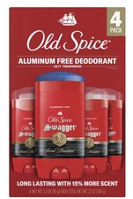 Old Spice Swagger Scent Boosted Aluminum Free Deodorant, 3 oz, 4-pack