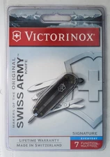 Victorinox Signature Swiss Army knife (onyx). Retired, new packaged NIP #2687