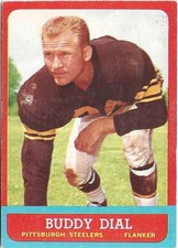 1963 Topps Buddy Dial #124 VG-EX Pittsburgh Steelers