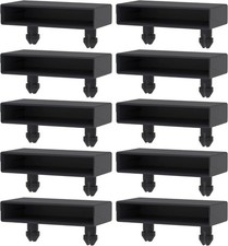 10x Bed single slat holder 53 � 8 mm plastic for base metal frame furniture end