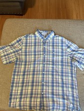 3  Men’s Dress Short Sleeve Shirts XXXL- Brands Chaps-Lee-Paper Denim & Cloth