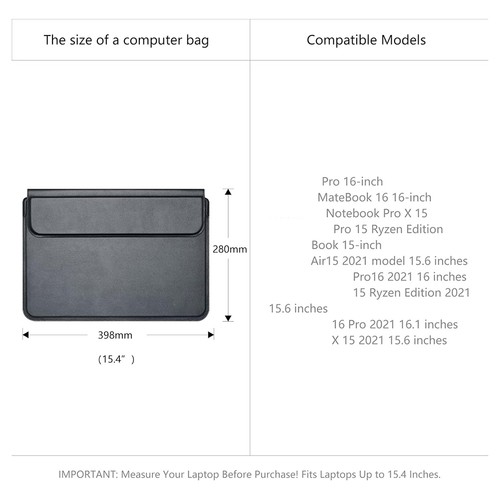 Laptop Stand Liner Bag Suitable for Thin Stand Computer Bag, Portable5356 - Afbeelding 8 van 8