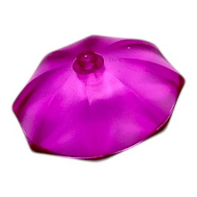 LEGO Umbrella 6x6 Transparent Medium Violet 4094 Round Parabolic Parasol NEW