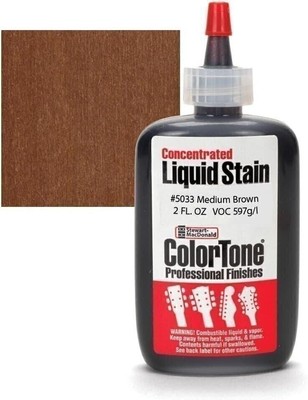 Stewmac ColorTone Concentrated Liquid Stains For Stringed Instruments,Med Brown