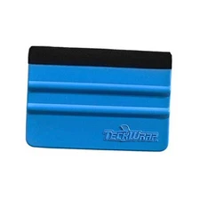  Plastic Felt Edge Squeegee 4 Inch for Car Vinyl Scraper Decal 1pcs Blue