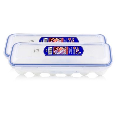 Lock&Lock HPL954 Frischhaltedose für 12 Eier - Luft & Wasserdicht (2er Pack)