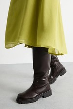 Faith Chocolate Knee High Boots Womens Casual Boots