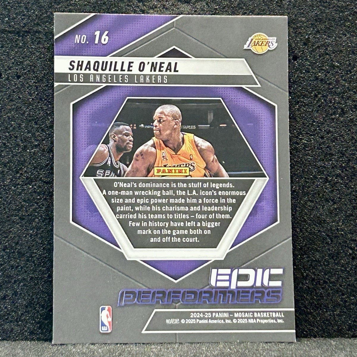 Shaquille O'Neal Epic Performers 2024-25 Panini Mosaic #16 | eBay
