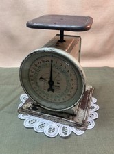 Vintage Hanson "Stork" Table Top Nursery Scale 30 lbs Teal Face