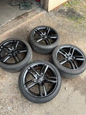 Genuine AUDI A1 8X S LINE 17" INCH ALLOY WHEELS & TYRES SET 8X0601025K 2010-2018