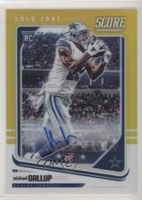 2018 Panini Honors Gold Zone Signatures 38/50 Michael Gallup #460 Auto 00e5