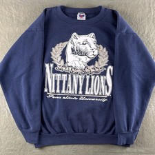 Vintage 90s Penn State Nittany Lions Crewneck Sweatshirt USA Made XL