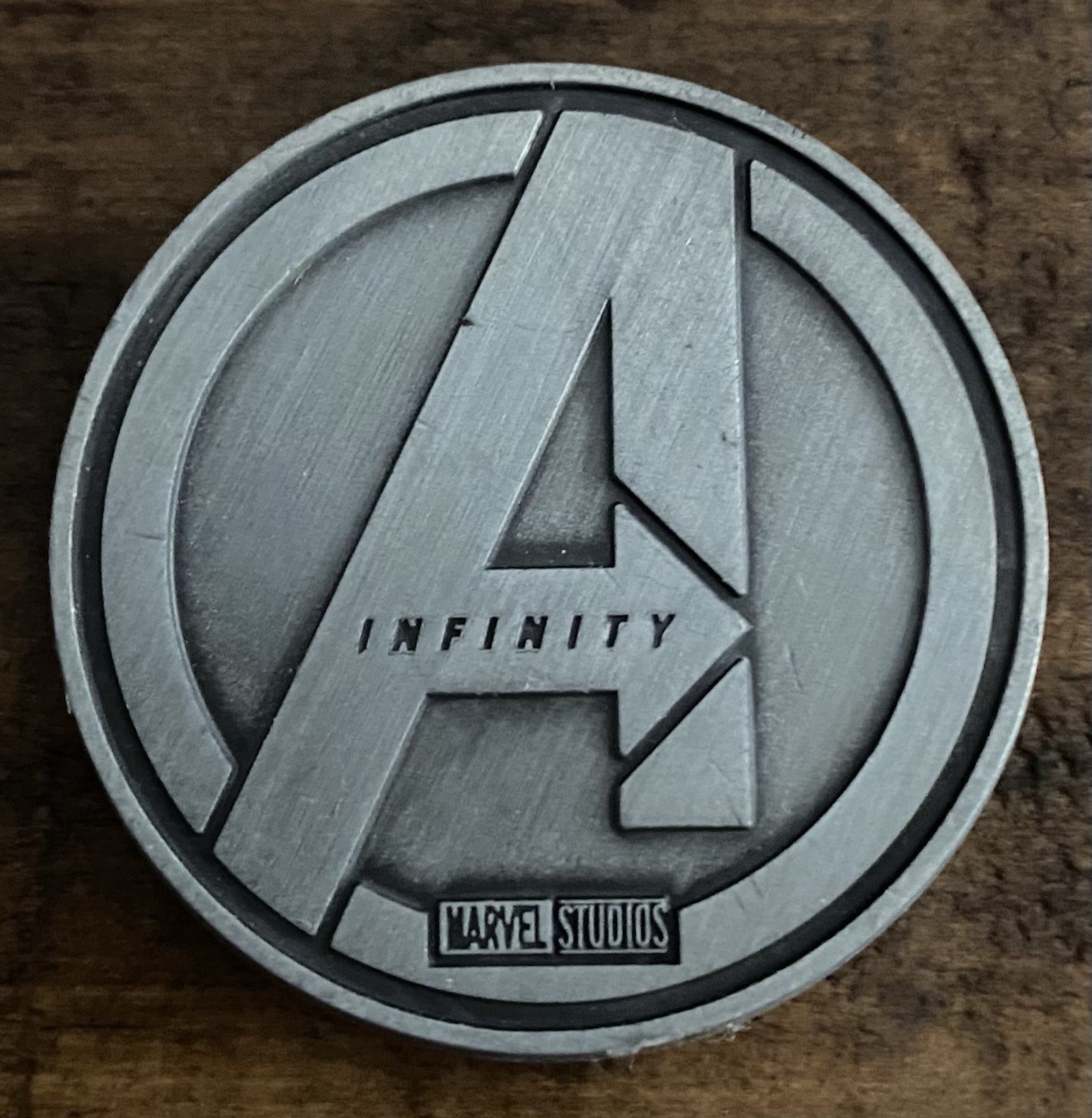 Opening Night Collectible Infinity Avengers Metal Coin 1.5” Gunmetal Black Matte
