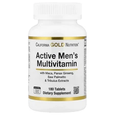 Active Men's Multivitamin with Panax Ginseng Extract, Maca, Saw Palmetto, and