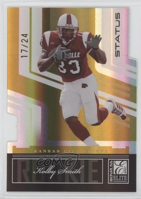 2007 Donruss Elite Status Gold Die-Cut /24 Kolby Smith #166 Rookie RC u6m