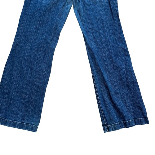 Eddie Bauer Jeans Womens 12 Blue Bootcut Dark Wash Denim Casual Pockets 32x30 - Picture 16 of 17