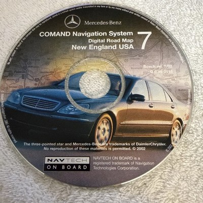 Genuine Mercedes C, CL, CLK E G S SL-Class Navigation Map # 7, Q6 46 0115, 7/02