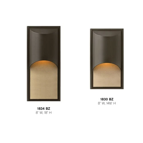 Hinkley Lighting 1834 Cascade 1 Light 18" Tall Dark Sky Outdoor - Black - Picture 7 of 7