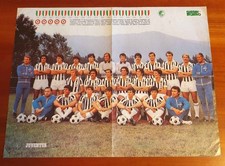 LA JUVENTUS '77 - '78 RARO POSTER VINTAGE ORIGINALE 60x45 da GUERIN SPORTIVO
