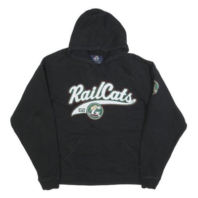 J AMERICA Herren Schwarz Railcats Kapuzenpullover M Baumwollmischung Freizeit