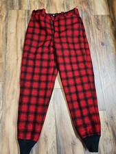 Vintage Woolrich Wool Pants Size 36 Buffalo Plaid Red Black Hunting Lumberjack