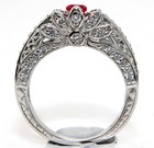 1CT Heat Treated Rubellite Tourmaline 925 Sterling Silver Ring Sz 6 MM6-4 — photo 3