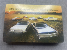 Vintage Advertising-Chrysler Plymouth Playing Cards 'Extra Care In Engineering'