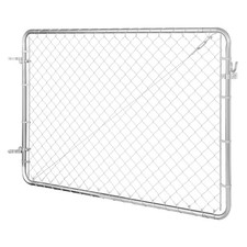 Chain Link Fence Gate, 72 x 48 in, Adjustable Chain Link Fence Panel, Fit 2.2-6