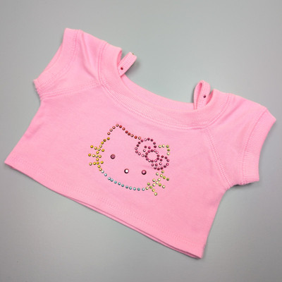 Build A Bear rosa Hello Kitty Strass Gesicht Schulter Top-Sanrio