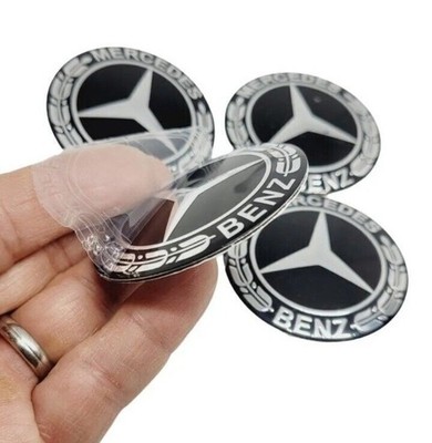4x 56mm für Mercedes Benz Logo Emblem Auto Radnabenkappen Nabendeckel Aufkleber