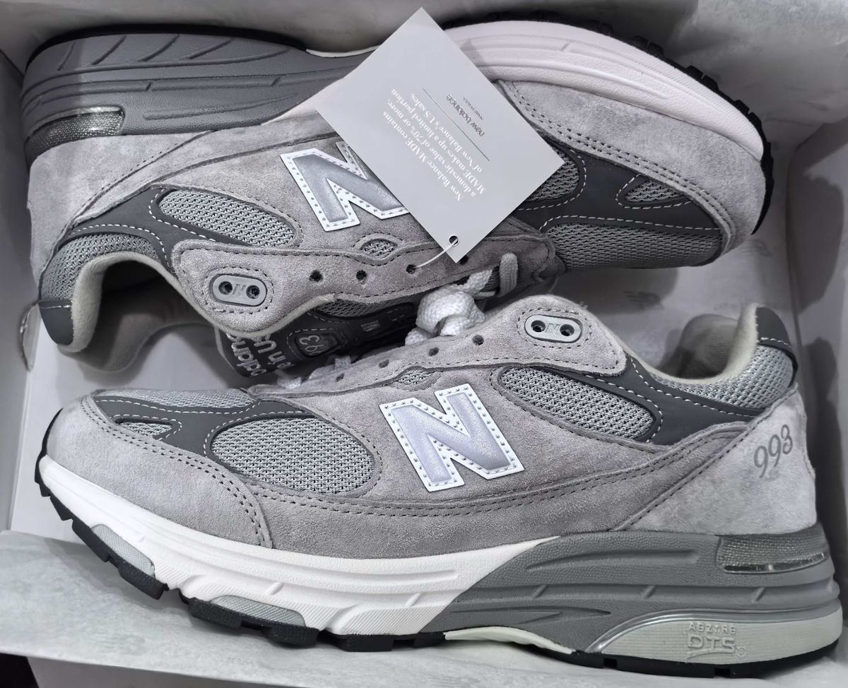 Size 12 - New Balance 993 Gray White for sale online | eBay
