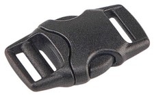 10 - 3/8 Inch Side Release Flat Plastic Buckle YKK