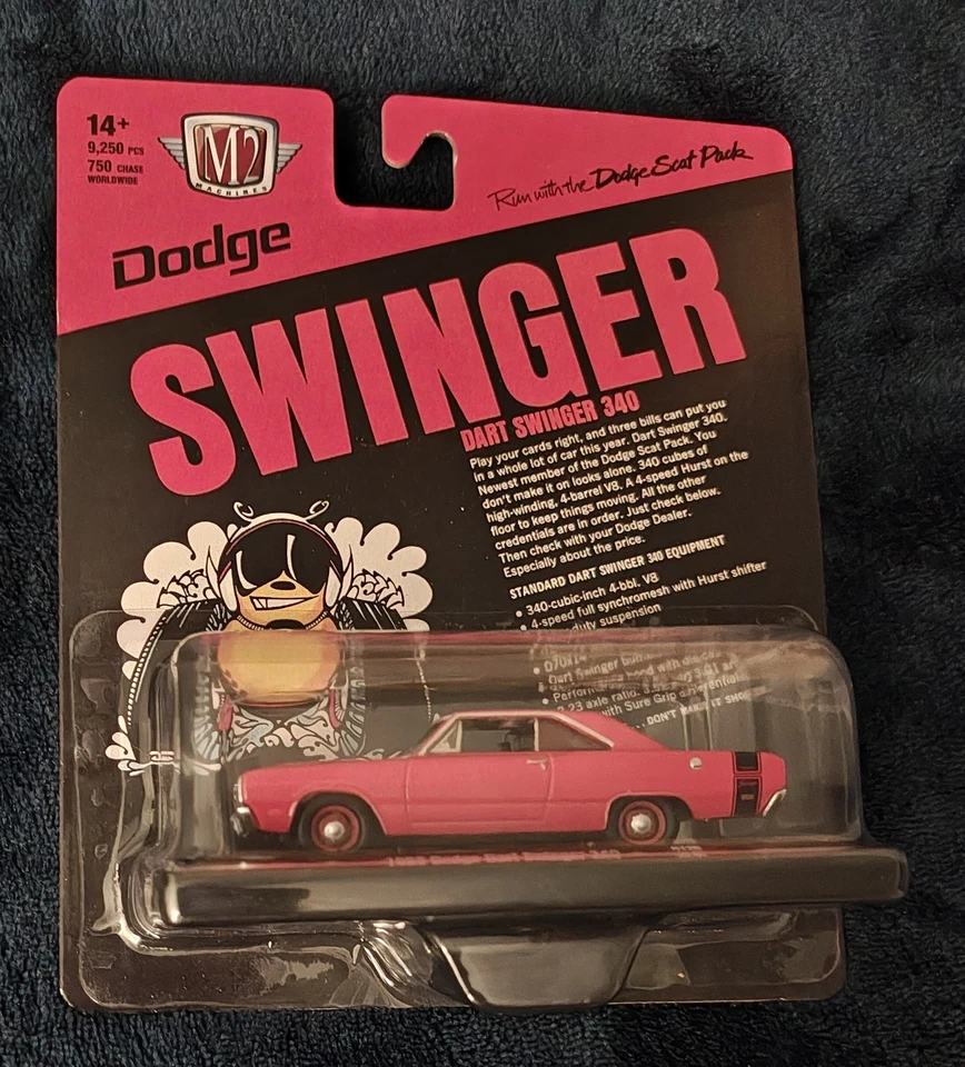 1/64th M2 Machines Auto Drivers R126 1969 Dodge Dart Swinger 340 - Image 2 of 4