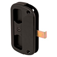 A 186 Black Plastic Sliding Screen Door Latch and Pull, Alumilite Single Pack 