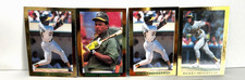 7 Rickey Henderson All Time MLB Base Stealer & HOFer Oddball Lot, Gold Border