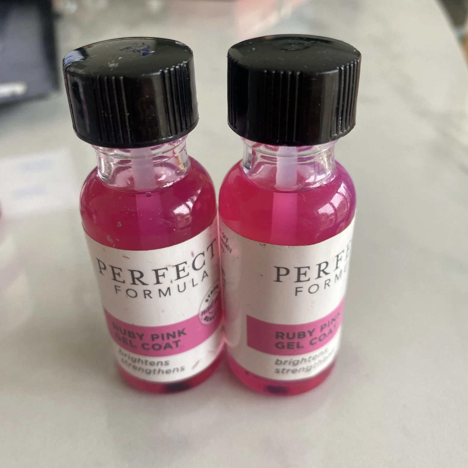 2XPerfect Formula Ruby Pink Gel Coat Strengthener 18ml New
