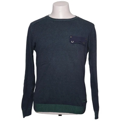 Key Largo, Strickpullover, Größe: M, Blau/Grün, Baumwolle, Einfarbig #LzG - Bild 1 von 4